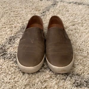 The Frye Company leather slip-ons.